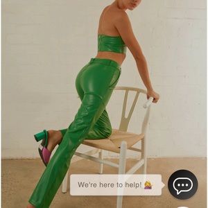 Pepper Mayo LA Style Leather Pants and Top